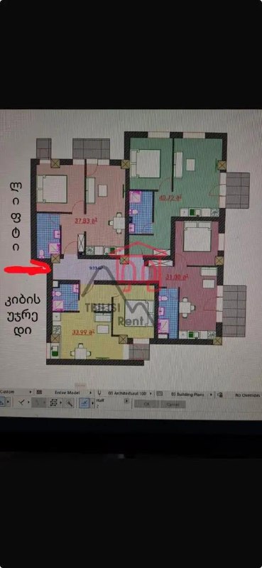 The four apartments are currently listed under a single cadastral code. A separate cadastral code for each apartment will be available after building commissioning. Commissioning is expected within one year. First, a road must be constructed in front of the building; then the architect must prepare an updated plan; after that, the building will be commissioned. — фото 1